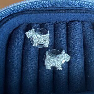 Brighton My Flat in London Crystal Scottie Dog Post Earrings